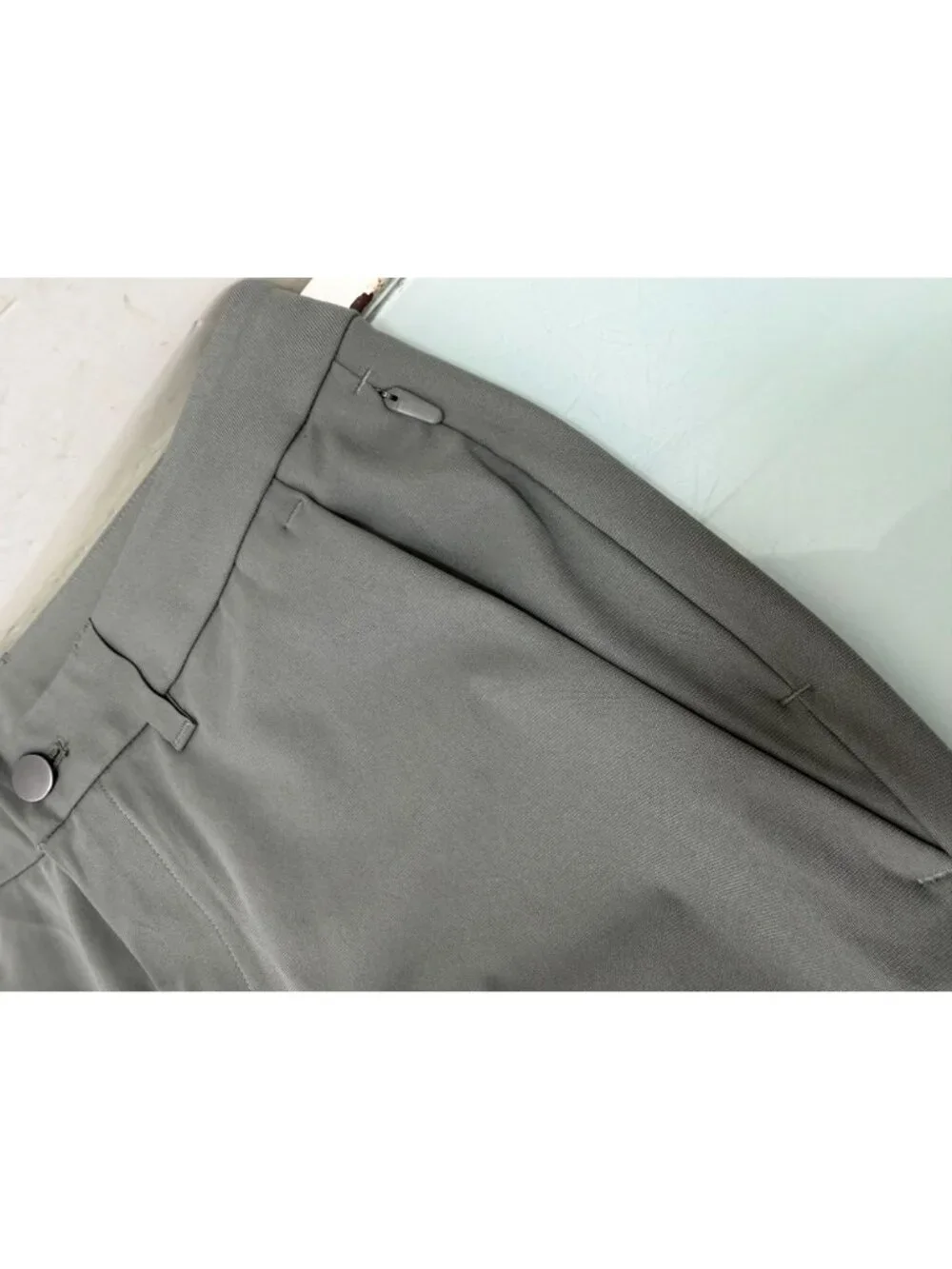 Lululemon ABC Slim Fit Pants Mens 29X31 Army Green 5 Pocket Warpstreme Trousers